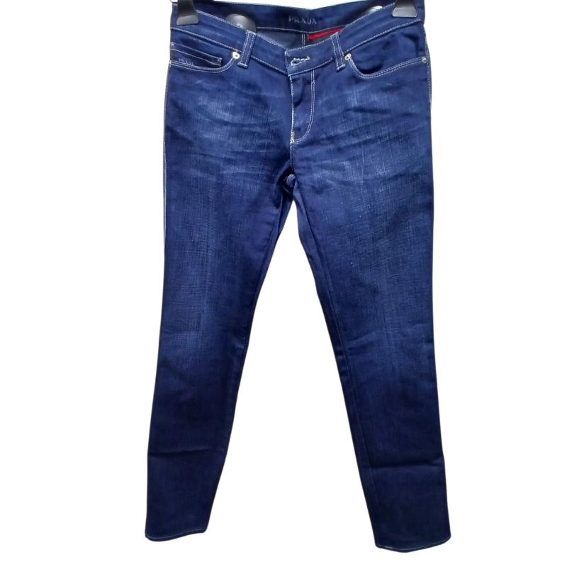 JEANS DONNA PRADA BLU SCURO SLIM | Mercatino dell'Usato Roma ostia 1