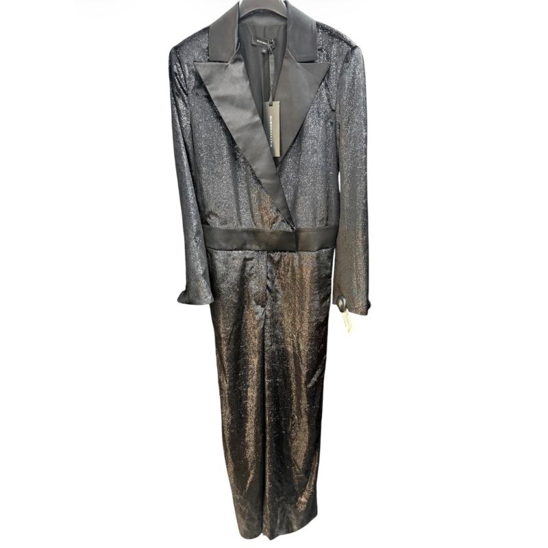 JUMPSUIT BCBGMAXAZRIA NERO LUREX SMOKING | Mercatino dell'Usato Roma ostia 1