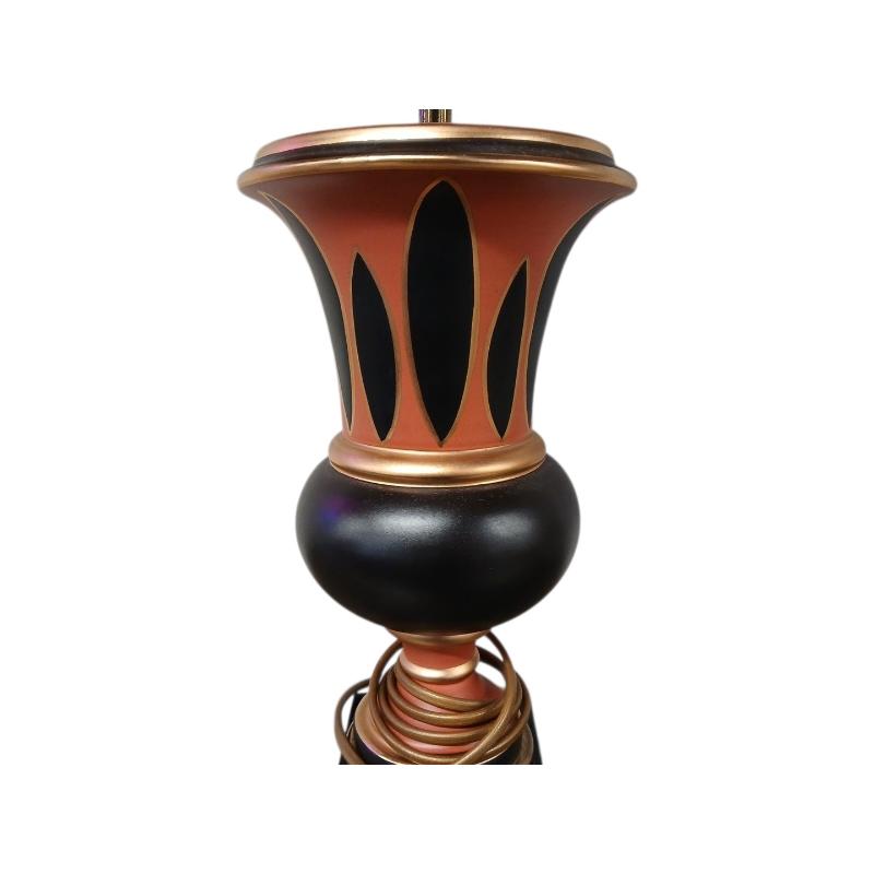 LAMPADA BASE CER NERO LUCIDO DEC ROSA  | Mercatino dell'Usato Roma ostia 3