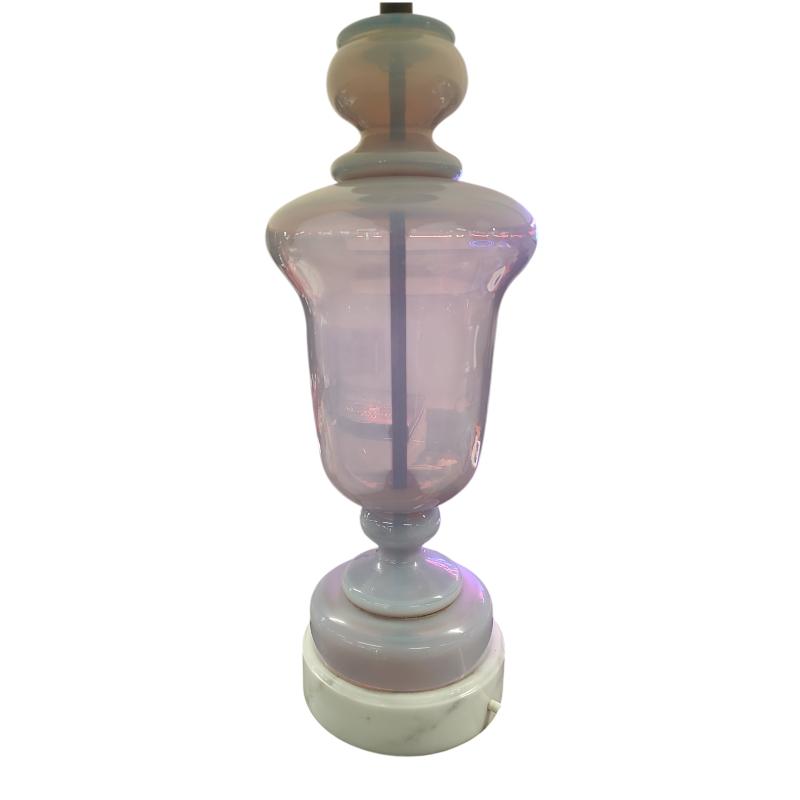 LAMPADA MURANO OPALINA BASE MARMO BIANCO | Mercatino dell'Usato Roma ostia 2