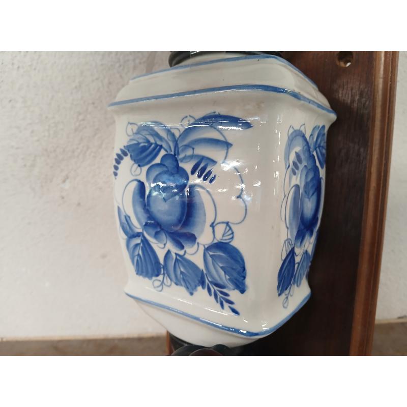 MACINA CAFFE' ANTICO METALLO CERAMICA BASE LEGNO DA PARETE | Mercatino dell'Usato Roma ostia 2