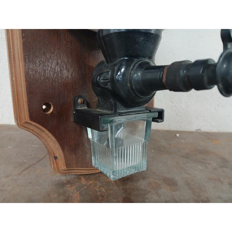 MACINA CAFFE' ANTICO METALLO CERAMICA BASE LEGNO DA PARETE | Mercatino dell'Usato Roma ostia 3