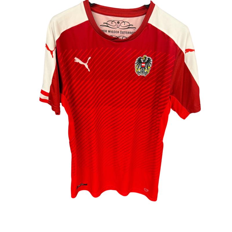 MAGLIA NAZIONALE AUSTRIA 2016 ROSSA BIANCA  | Mercatino dell'Usato Roma ostia 1