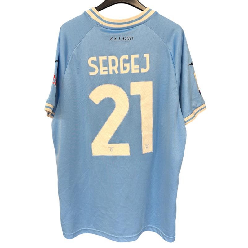 MAGLIA SS LAZIO 2022-2023 SERGEJ 21 | Mercatino dell'Usato Roma ostia 2