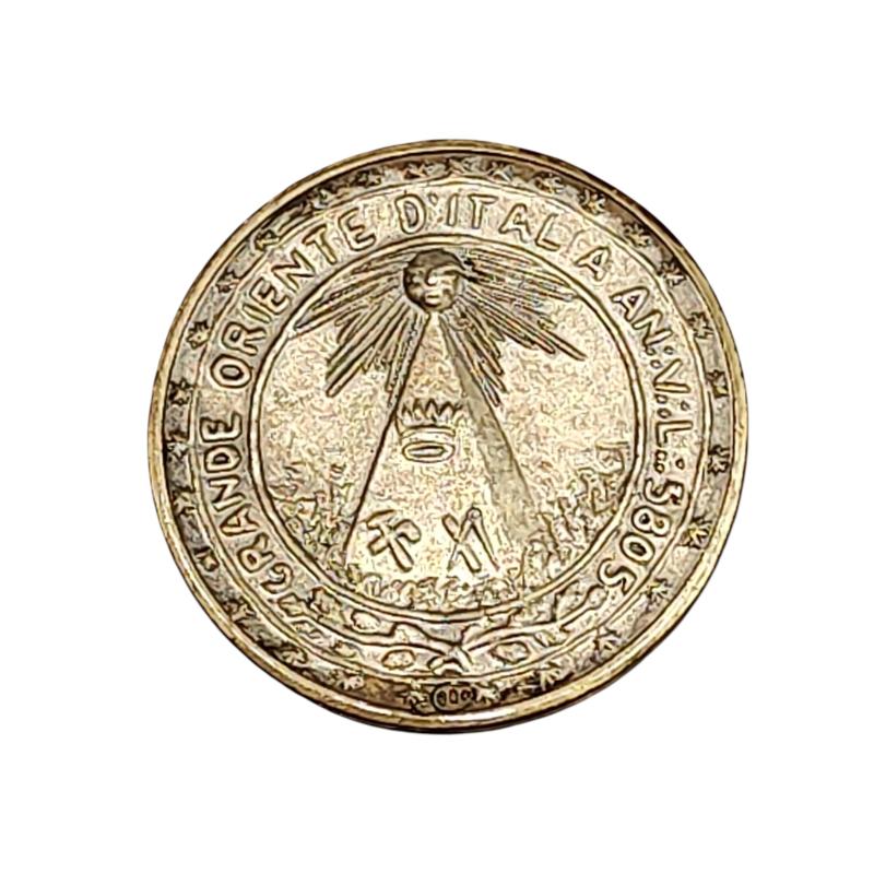 MEDAGLIA ACHILLE BALLORI GRANDE ORIENTE D'ITALIA ARG | Mercatino dell'Usato Roma ostia 1