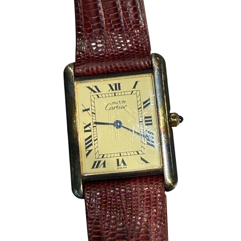 OROLOGIO DA POLSO CARTIER TANK VERMEIL QUARZO | Mercatino dell'Usato Roma ostia 4