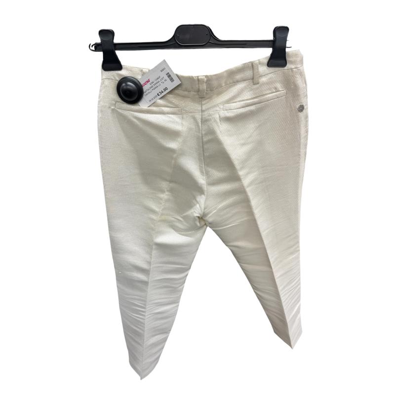 PANTALONE DONNA JUST CAVALLI PANNA LUREX | Mercatino dell'Usato Roma ostia 2