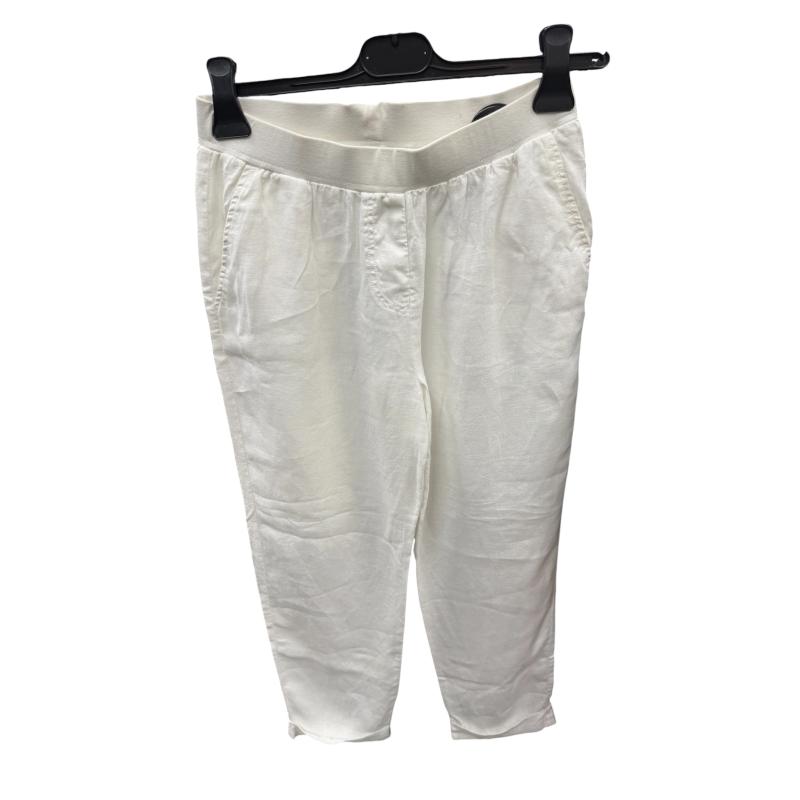PANTALONE DONNA ROSSO 35 BIANCO LINO | Mercatino dell'Usato Roma ostia 1
