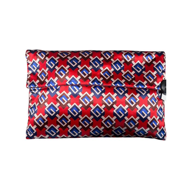 POCHETTE GUCCI SETA ROSSA BLU | Mercatino dell'Usato Roma ostia 1
