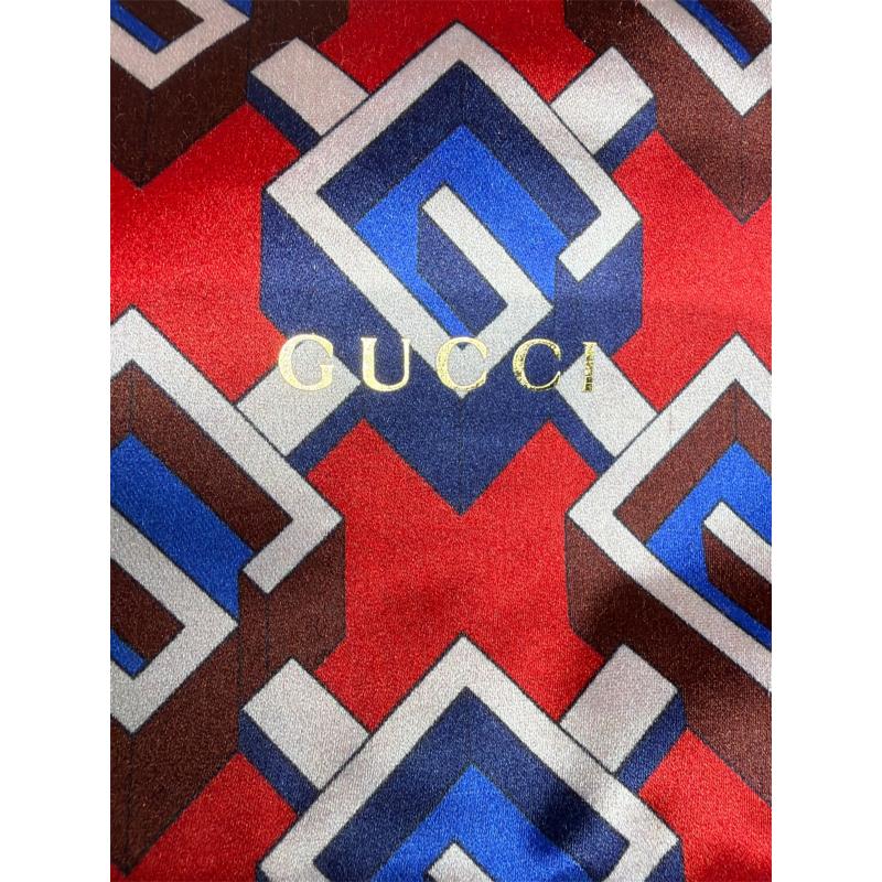 POCHETTE GUCCI SETA ROSSA BLU | Mercatino dell'Usato Roma ostia 3