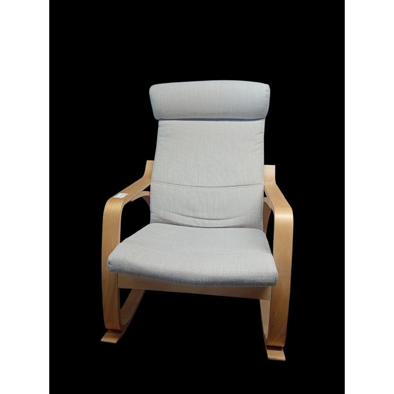 POLTRONA POGGIA PIEDI BEIGE LEGNO | Mercatino dell'Usato Roma ostia 1