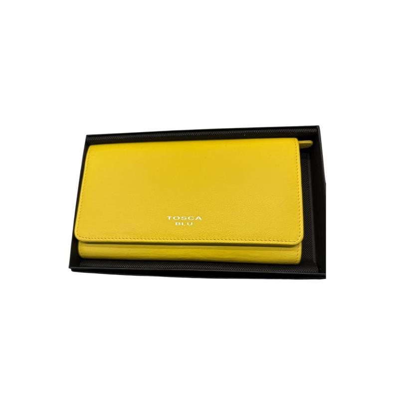 PORTA FOGLIO TOSCA BLU GIALLO | Mercatino dell'Usato Roma ostia 1