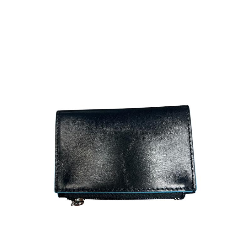 PORTA TESSERE MONETE PIQUADRO BLU  | Mercatino dell'Usato Roma ostia 3