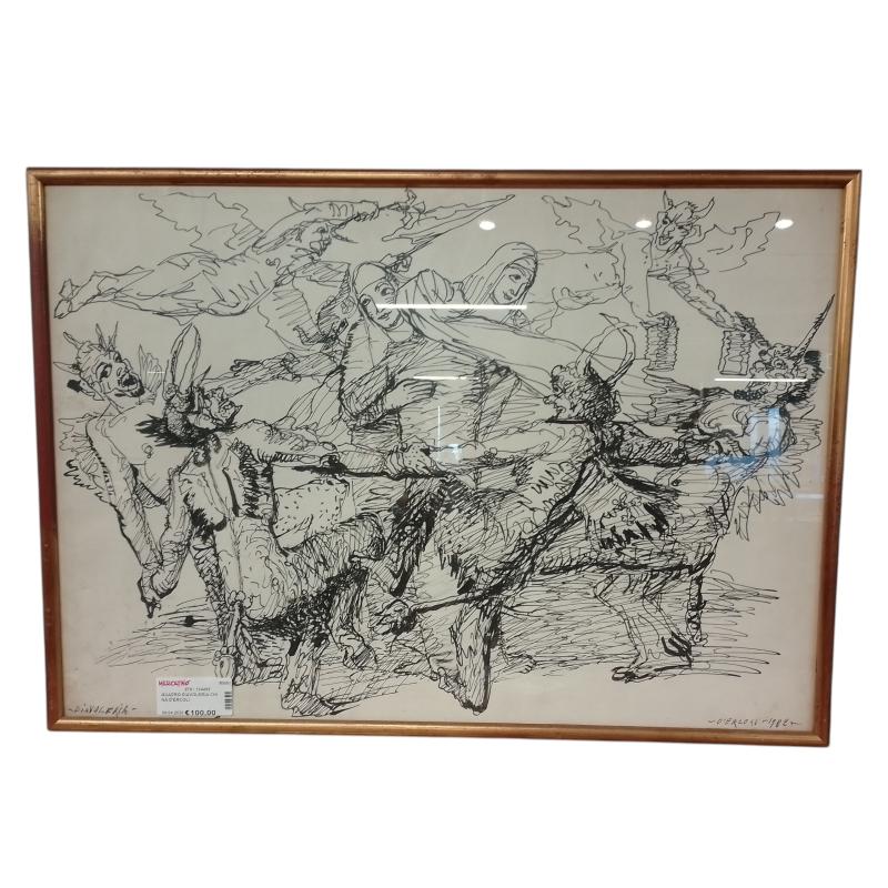 QUADRO DIAVOLERIA CHINA D'ERCOLI  | Mercatino dell'Usato Roma ostia 1