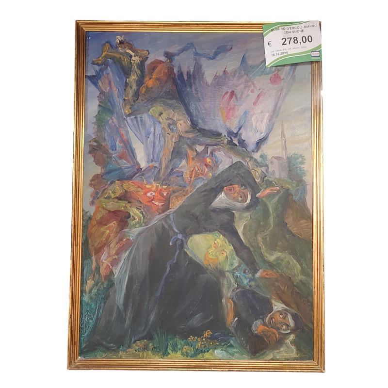 QUADRO D'ERCOLI DIAVOLI CON SUORE | Mercatino dell'Usato Roma ostia 1