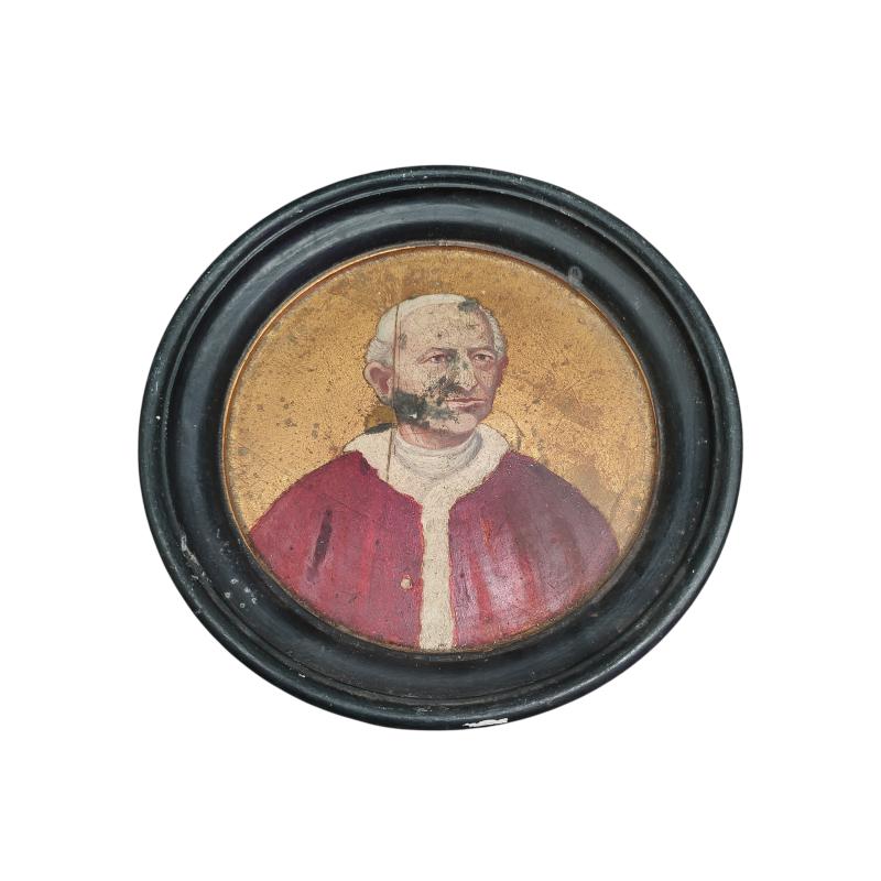 QUADRO OLIO PAPA LEONE XIII FONDO DORATO | Mercatino dell'Usato Roma ostia 1