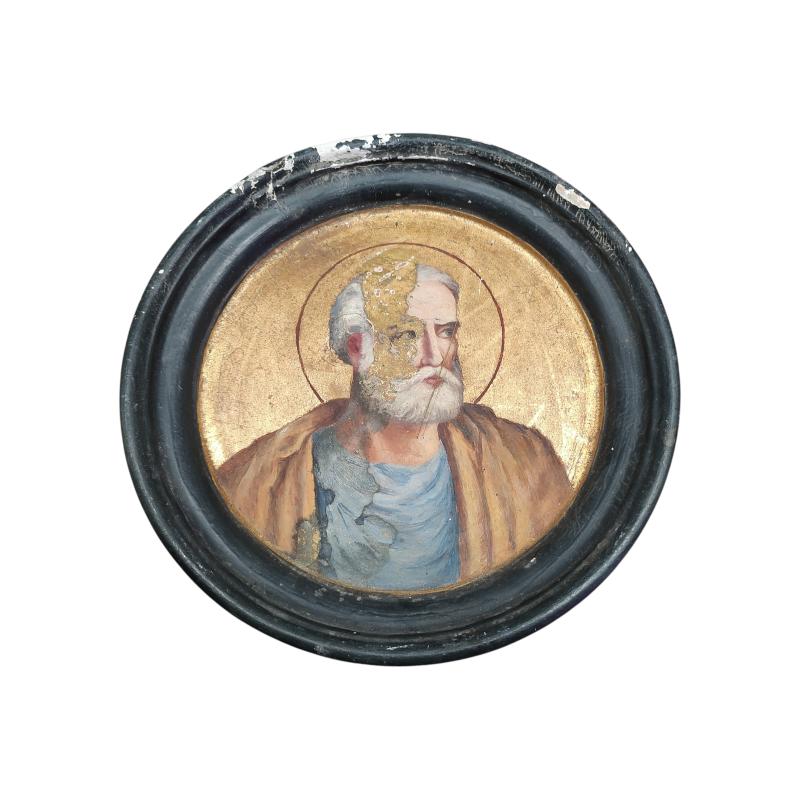 QUADRO OLIO SAN PIETRO FONDO DORATO DIF | Mercatino dell'Usato Roma ostia 1