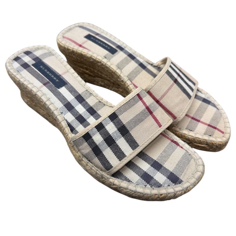 SCARPE DONNA BURBERRY CHECK ZEPPA | Mercatino dell'Usato Roma ostia 1