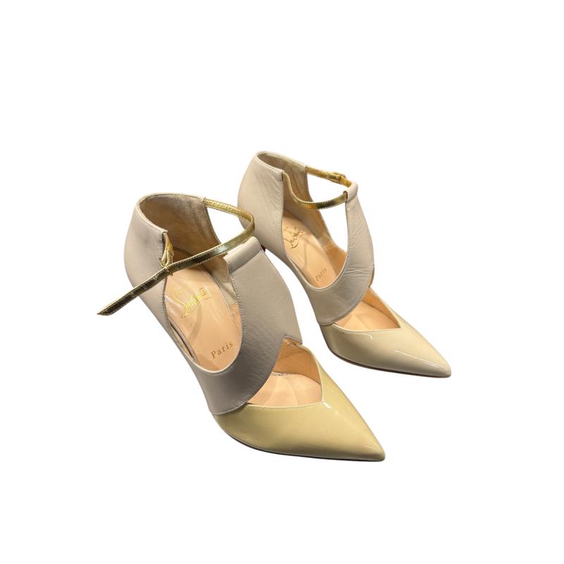 SCARPE DONNA LOUBOUTIN CREMA | Mercatino dell'Usato Roma ostia 1