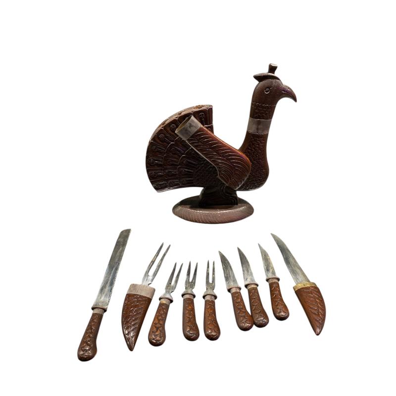 SERV COLTELLI DA ARROSTO ORIENTALE UCCELLO | Mercatino dell'Usato Roma ostia 2