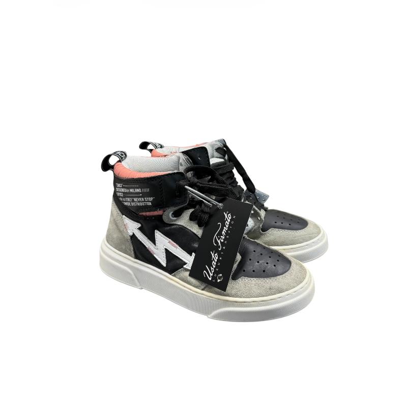 SNEAKERS UOMO CRISTIAN03 NERE GRIGIE | Mercatino dell'Usato Roma ostia 1