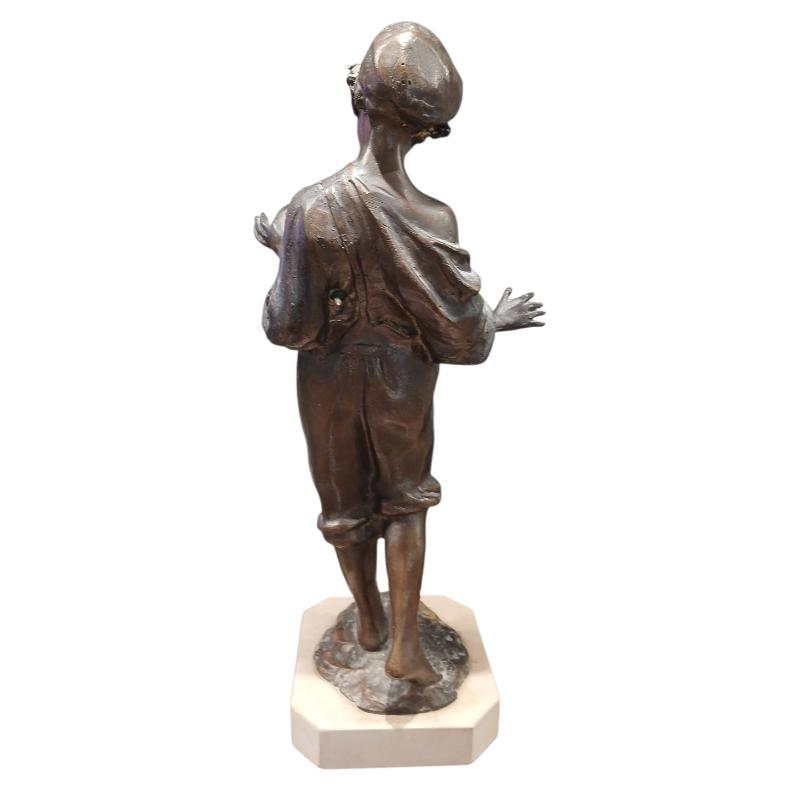 STATUA  FANCIULLO CON  BASTONE | Mercatino dell'Usato Roma ostia 2
