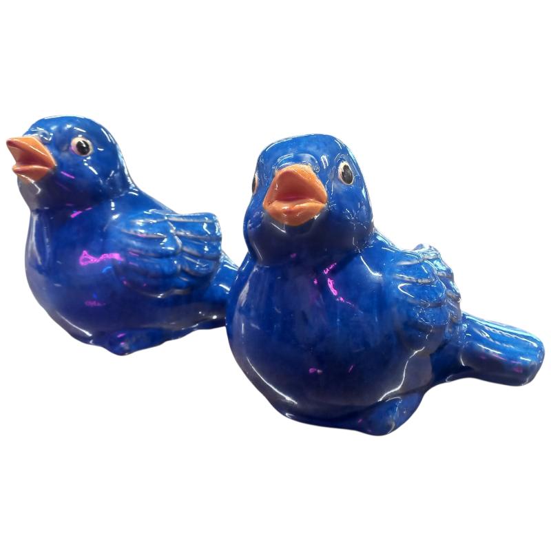 STATUETTA DI CERAMICA UCCELLO BLU SCANDINAVIA  | Mercatino dell'Usato Roma ostia 1
