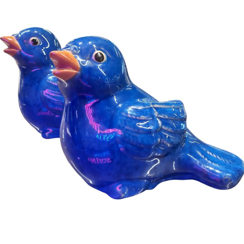 STATUETTA DI CERAMICA UCCELLO BLU SCANDINAVIA  | Mercatino dell'Usato Roma ostia 3