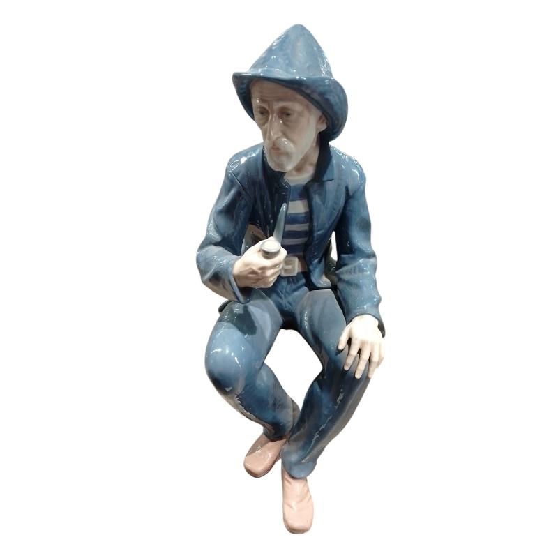 STATUETTA NAO VECCHIO CON PIPA | Mercatino dell'Usato Roma ostia 1