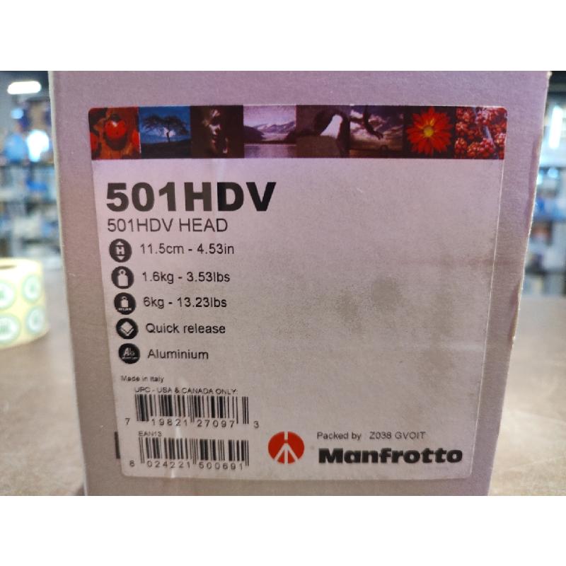 TESTA MAFROTTO 501HDV MOV. FLUIDO  | Mercatino dell'Usato Roma ostia 2