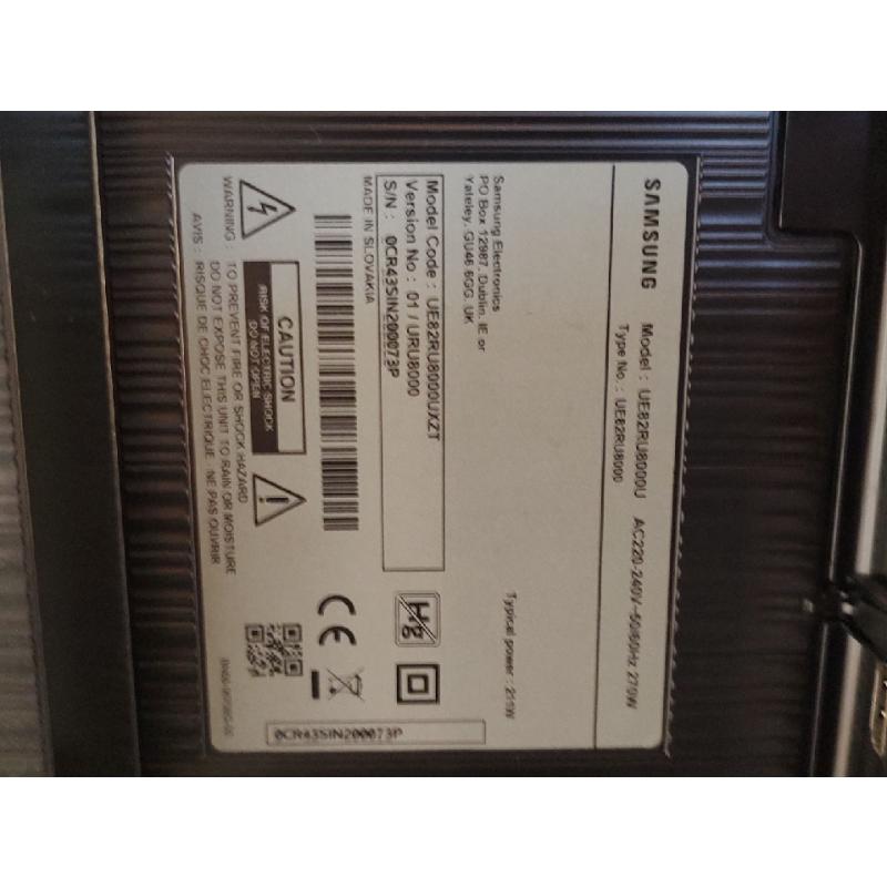 TV SMART SAMSUNG 82'' UE82RU8000U | Mercatino dell'Usato Roma ostia 2