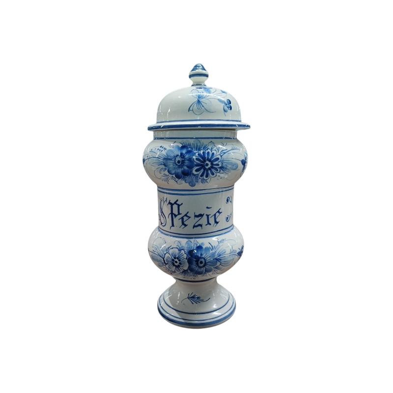 VASO FARMACIA BLU BARATTOLO CERAMICA  | Mercatino dell'Usato Roma ostia 1