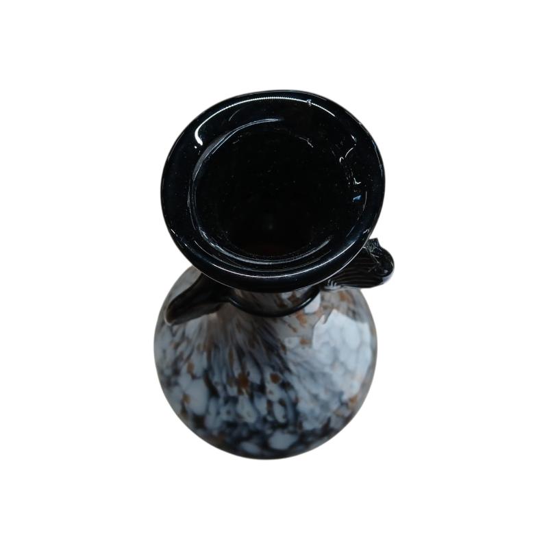 VASO STILE MURANESE ORO E NERO  | Mercatino dell'Usato Roma ostia 4