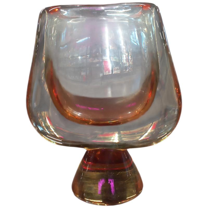 VASO  VETRO AMBRATO  SEVRES  | Mercatino dell'Usato Roma ostia 1
