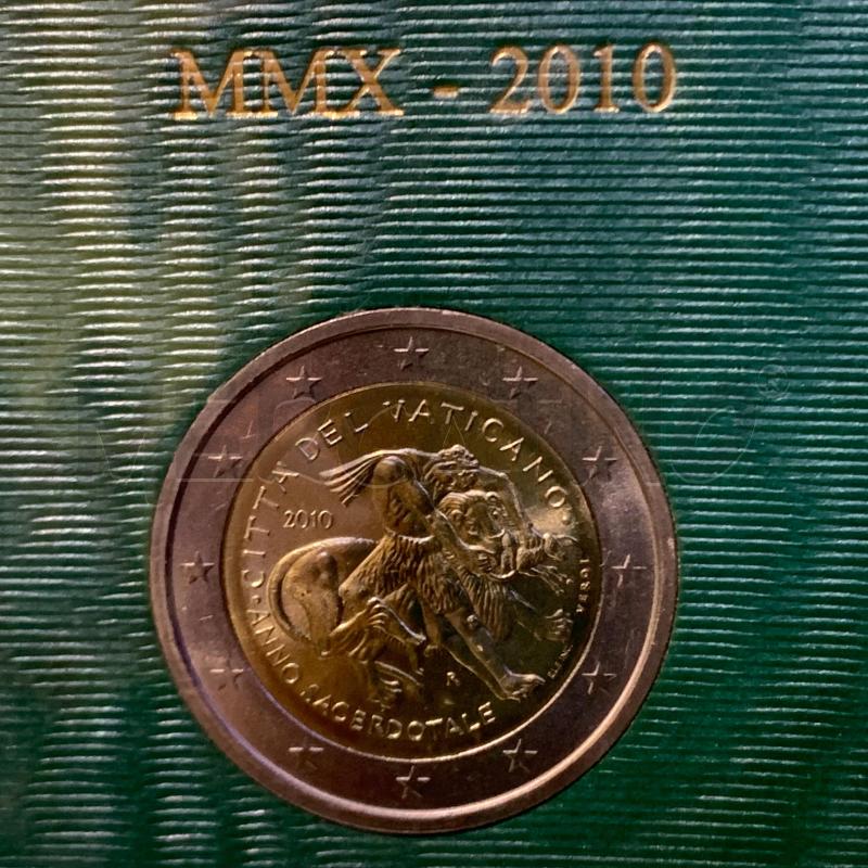2 EURO MMX 2010 ANNO SACERDOTALE | Mercatino dell'Usato Pomezia 2
