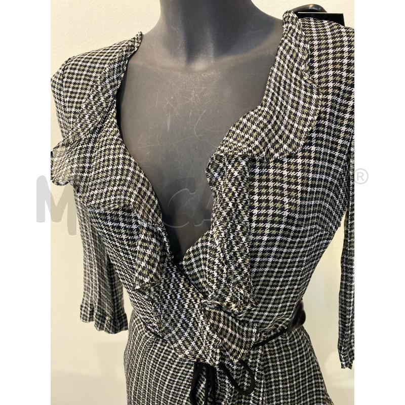 ABITO DONNA PATRIZIA PEPE PIE DE POULE VERDE BIANCO | Mercatino dell'Usato Pomezia 3