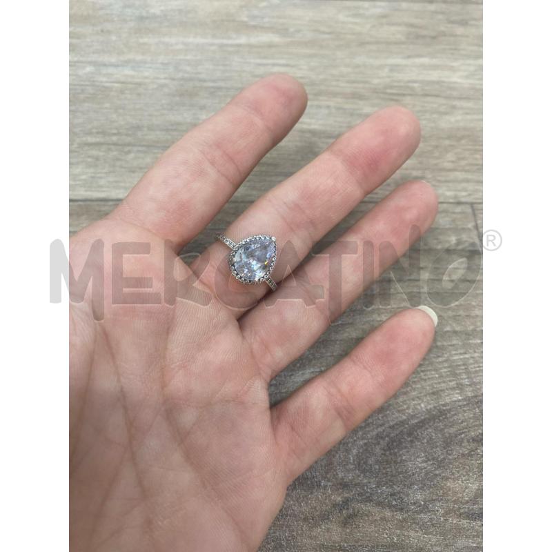 ANELLO DONNA PANDORA STRASS GRANDE GOCCIA | Mercatino dell'Usato Pomezia 4