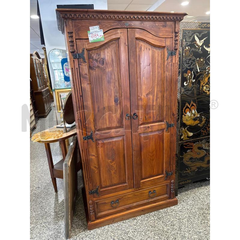 ARMADIO RUSTICO 2 ANTE 1 CASSETTO | Mercatino dell'Usato Pomezia 1