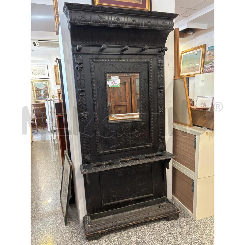 ATTACCA PANNI  900 LEGNO SCURO | Mercatino dell'Usato Pomezia 1