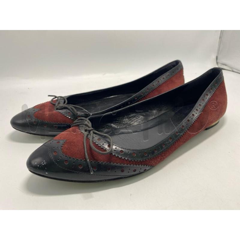 BALLERINA BURBERRY NERA BORDEAUX DA RIV  | Mercatino dell'Usato Pomezia 4
