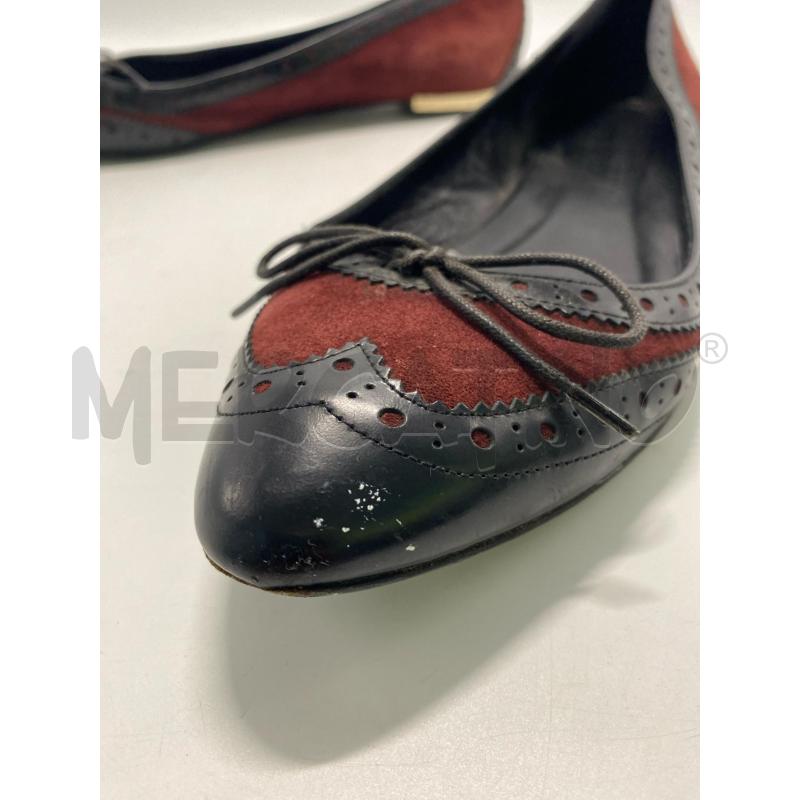 BALLERINA BURBERRY NERA BORDEAUX DA RIV  | Mercatino dell'Usato Pomezia 5