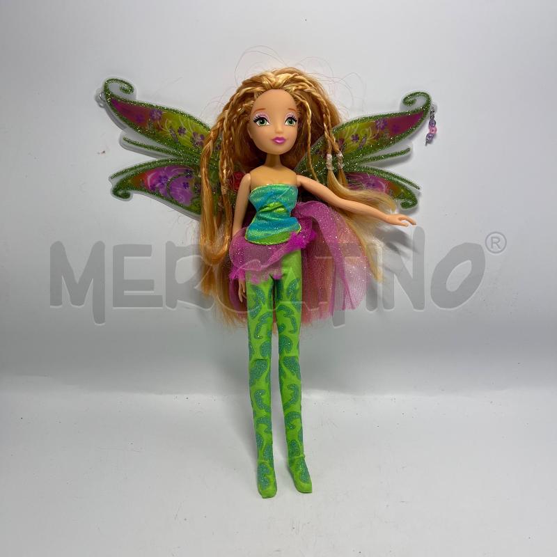 BAMBOLA FLORA WINX VESTITI VERDI  | Mercatino dell'Usato Pomezia 1