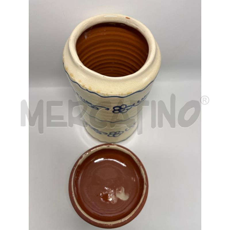 BARATTOLO CERAMICA ALTO DEC BLU | Mercatino dell'Usato Pomezia 3