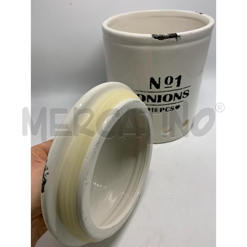 BARATTOLO VILLA D'ESTE CERAMICA ONIONS BIANCO ERMETICO | Mercatino dell'Usato Pomezia 2