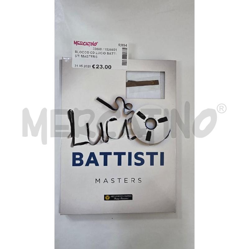 BLOCCO CD LUCIO BATTISTI MASTERS | Mercatino dell'Usato Pomezia 1