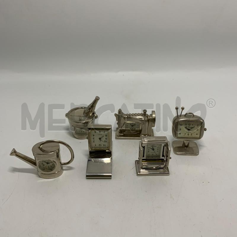 BLOCCO PICCOLI OROLOGI ARGENTATI 6PZ DA RIV | Mercatino dell'Usato Pomezia 1