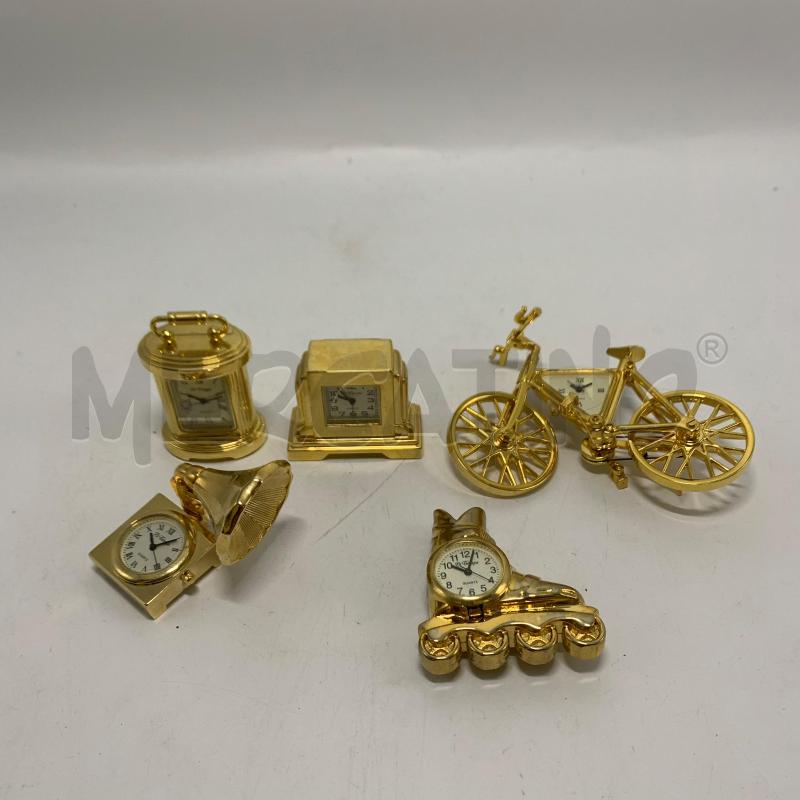 BLOCCO PICCOLI OROLOGI DORATI 5PZ DA RIV | Mercatino dell'Usato Pomezia 1