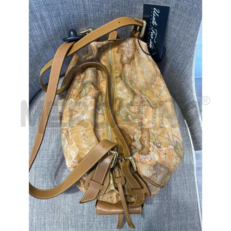 BORSA DONNA 1CLASSE A SPALLA IN TESSUTO INSERTI PELLE | Mercatino dell'Usato Pomezia 3