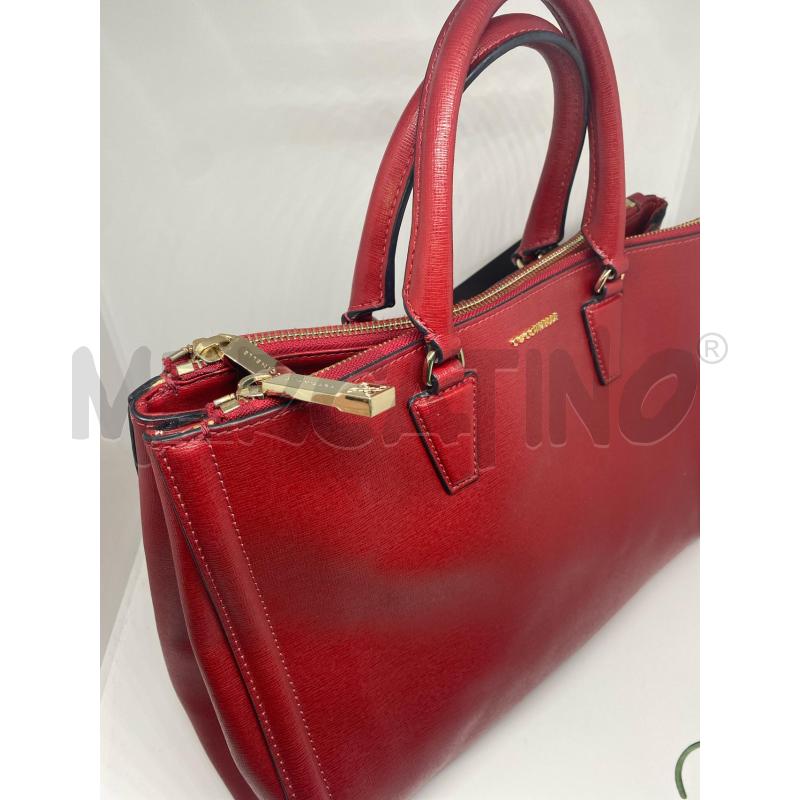 BORSA DONNA A MANO COCCINELLE ROSSA SAFFIANO | Mercatino dell'Usato Pomezia 2