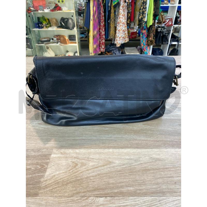 BORSA DONNA A SPALLA REGINA SHRECKER PELLE VINTAGE NERA | Mercatino dell'Usato Pomezia 1